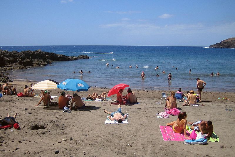 Strand in Abades, Teneriffa