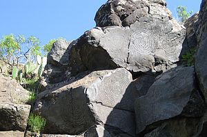 Petroglyphen La Fajana, El Paso